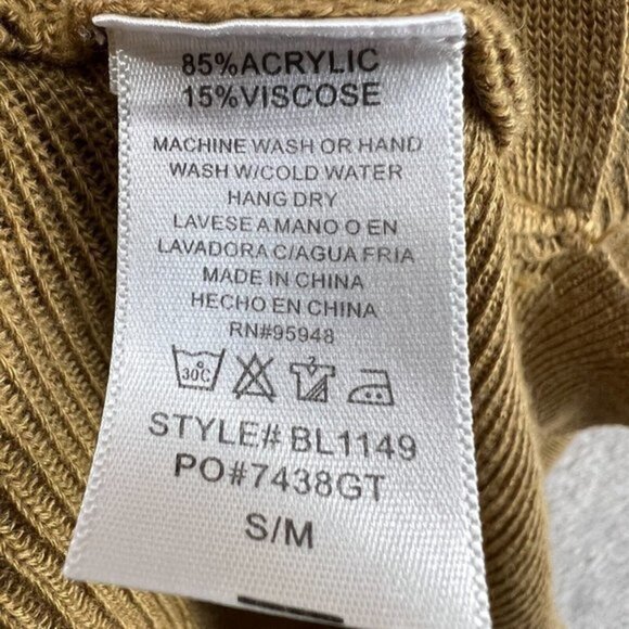 Maverick Oversized Boho Tunic Sweater – Tan S/M - Picture 6 of 9